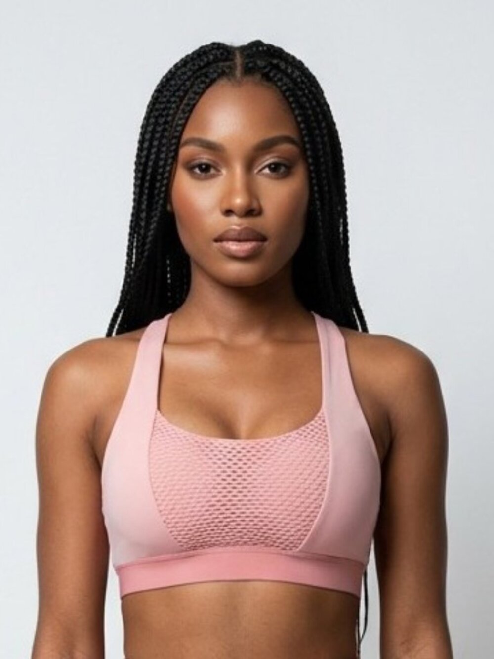 AQUILLA WOMEN'S MOD RACERBACK SPORTS BRA (Coral/Pink)